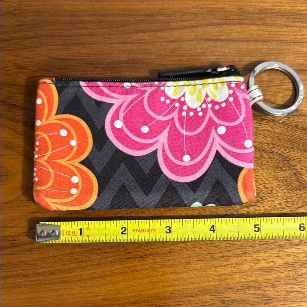 Vera Bradley Vibrant Floral Keychain Pouch